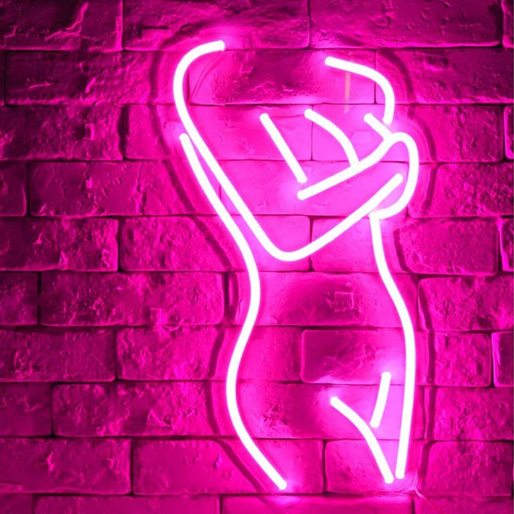 Smart LED Neon Lights for Women - Acrylic Transparent Backboard Wall Lamp, Room Decoration Light for Bar, Birthday Party & Home Decor (Color: D) - Perfect for Bedroom, Living Room, and Gift Giving