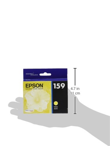 Epson UltraChrome Hi-Gloss 159 Yellow Inkjet Cartridge (T159420) - Premium Photo Printing for Professional Photography & Art Projects