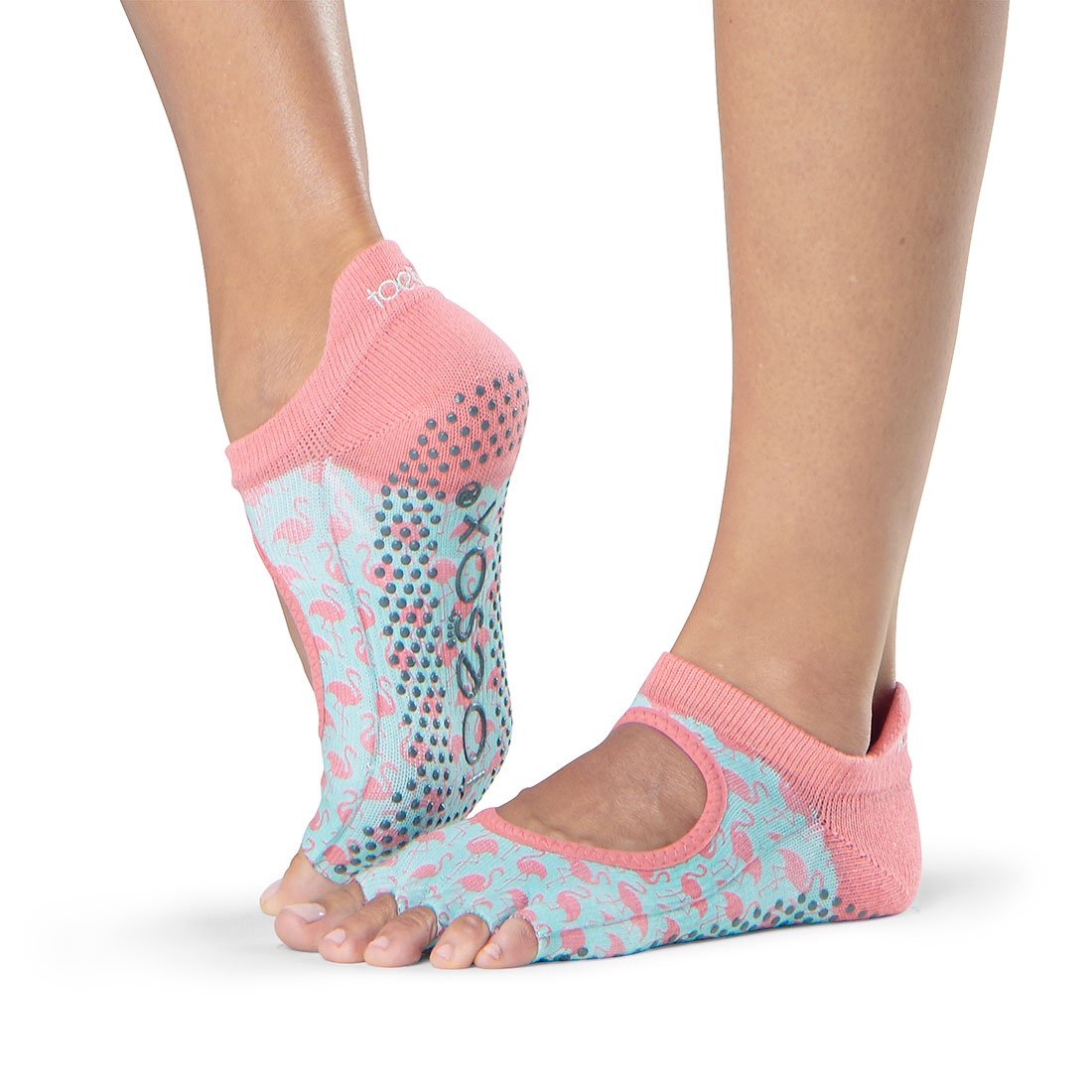 ToeSox Bellarina Grip Socks - Non-Slip Half Toe Dance Socks for Ballet, Yoga & Pilates | Perfect for Studio Practice and Performance