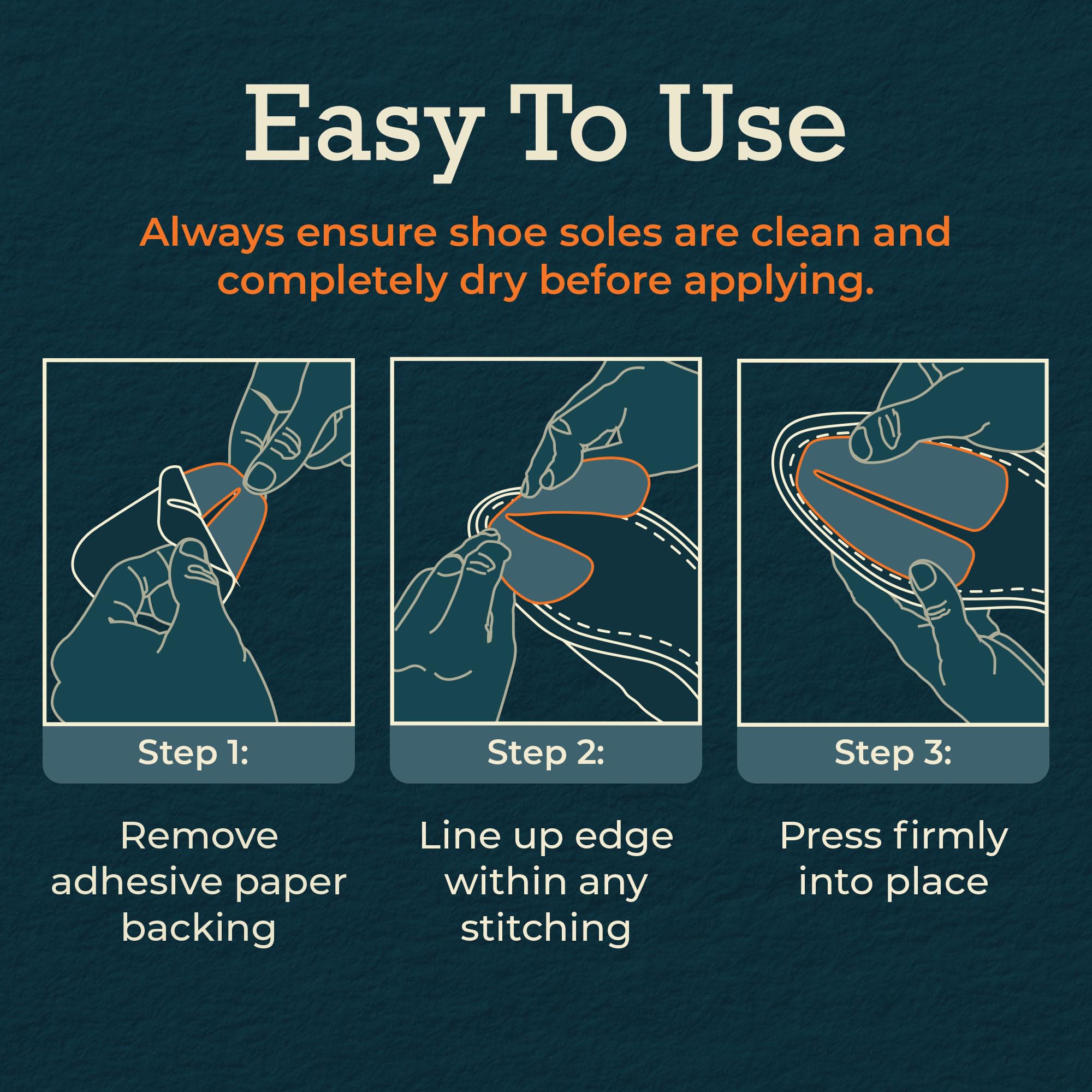 Anti-Slip Transparent Sole Protectors for Men & Women - Non-Slip Shoe Grips (US 10-12/EU 43-46) - Durable Shoe Sole Protection Pads to Prevent Wear & Save Money - Perfect for Work, Sports & Everyday Use