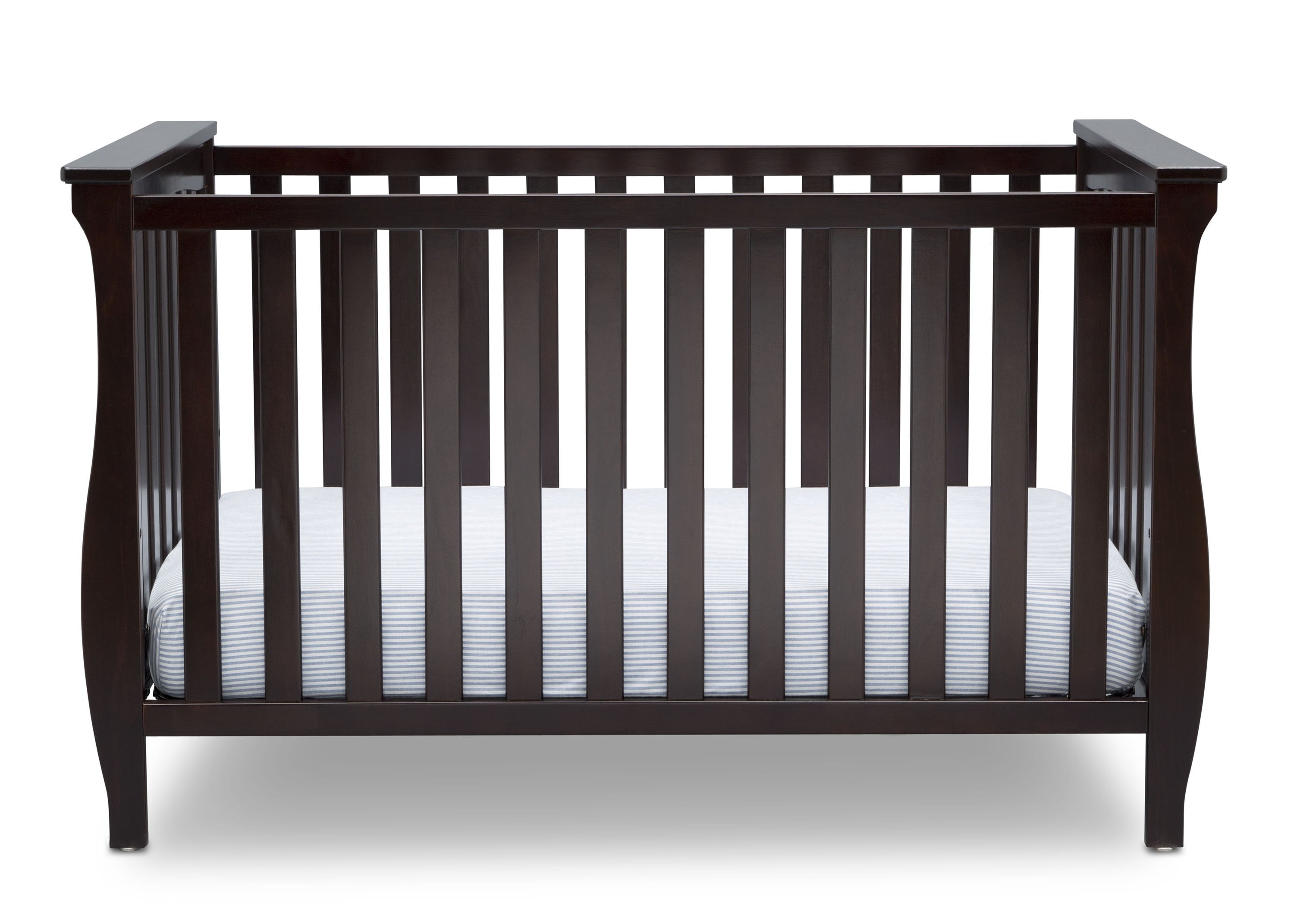 Lancaster 3-in-1 Convertible Baby Crib - White Nursery Furniture for Newborn to Toddler | Perfect for Modern Nurseries & Daycare Centers