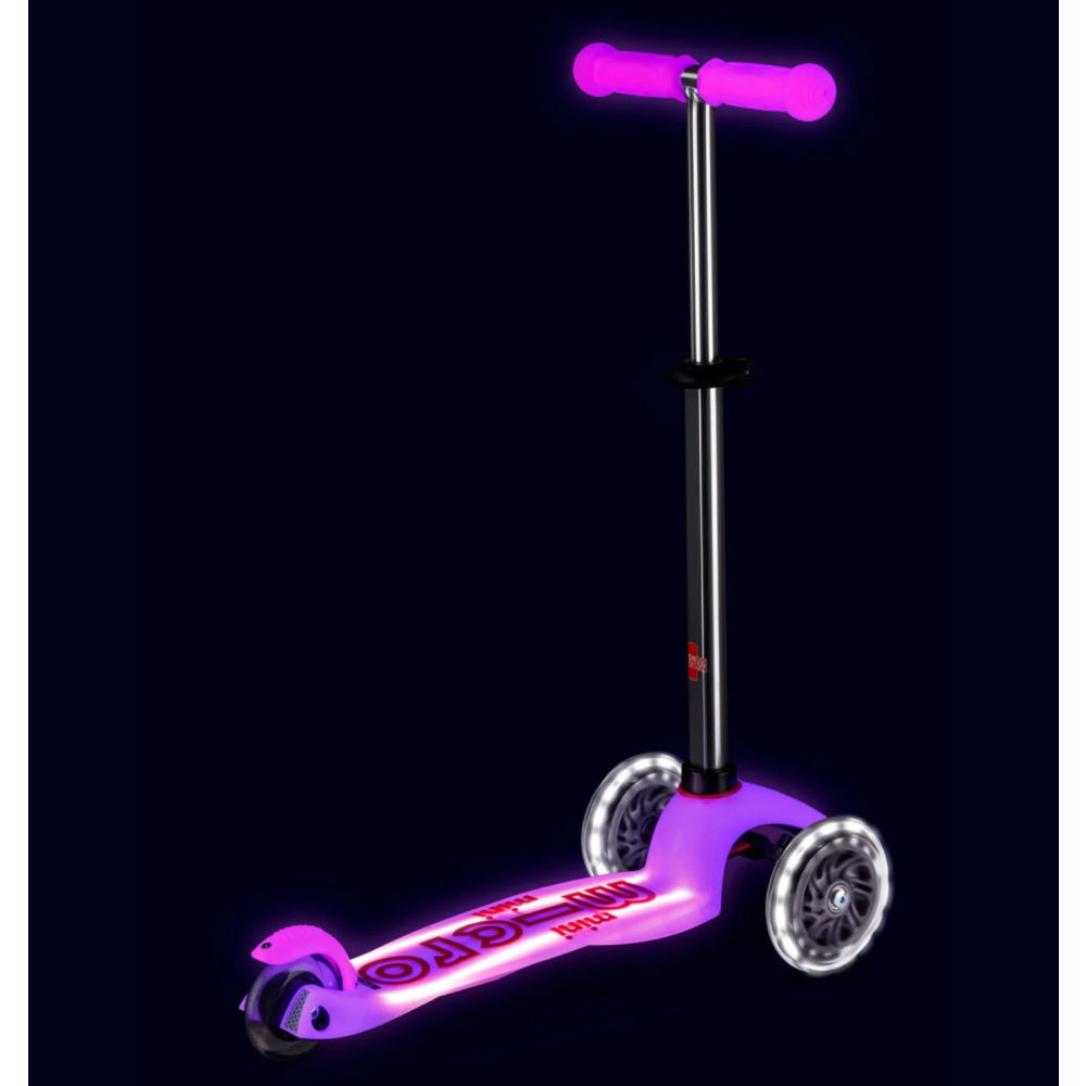 Micro Mini Glow LED 3 Wheel Scooter for Kids - Light Up Electric Ride On Toy for Boys & Girls Ages 3-8 - Perfect for Outdoor Play, Backyard Fun, and Neighborhood Rides