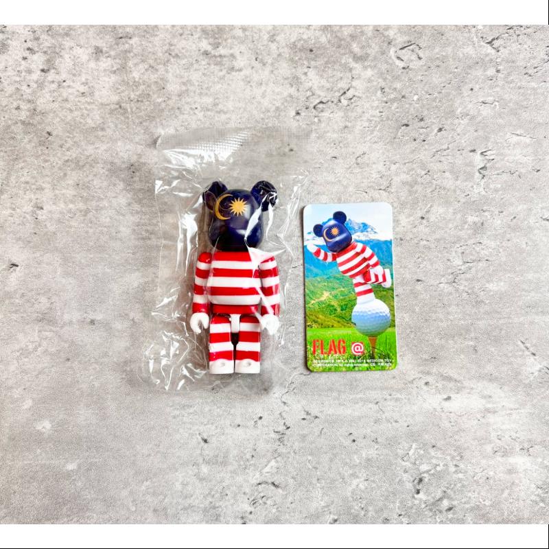 Bearbrick Series 31 FLAG Malaysia 100% Collectible Vinyl Art Toy - Limited Edition Malaysian Flag Design for Display & Investment - Perfect for Home Decor, Office Display, and Anime Collectors