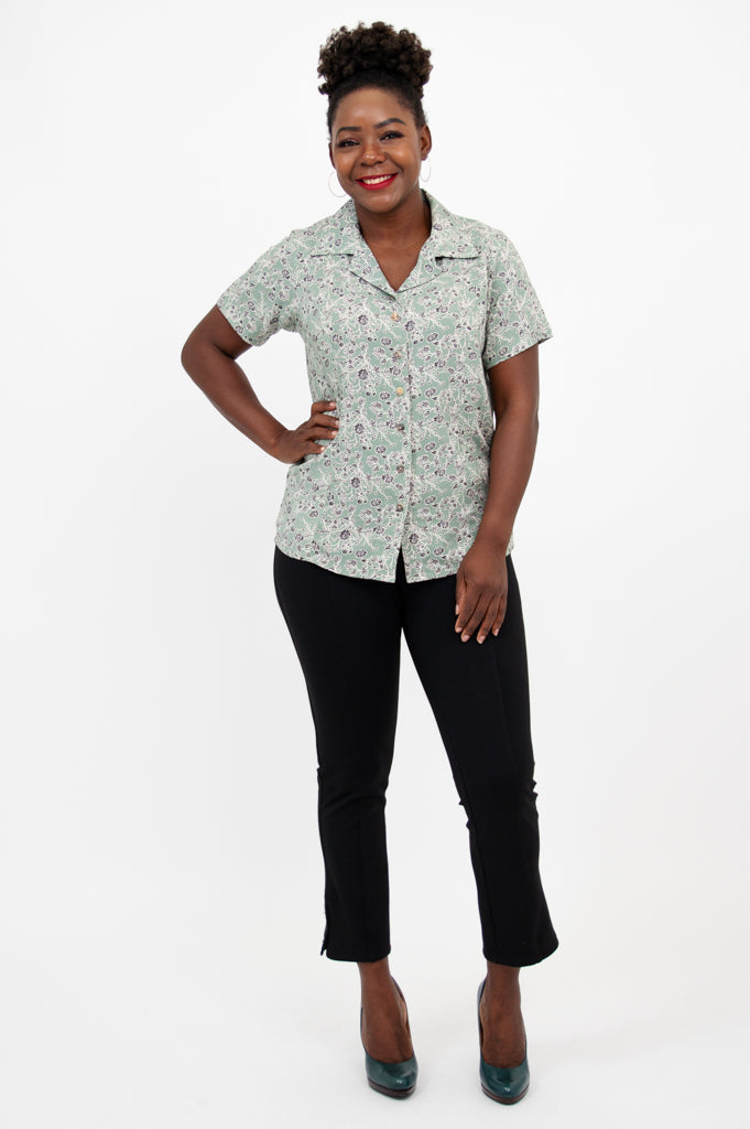 Stylish Aida Short Sleeve Top for Women - Trendy Bitza Design - Perfect for Summer Outfits, Casual Wear & Beach Vacations