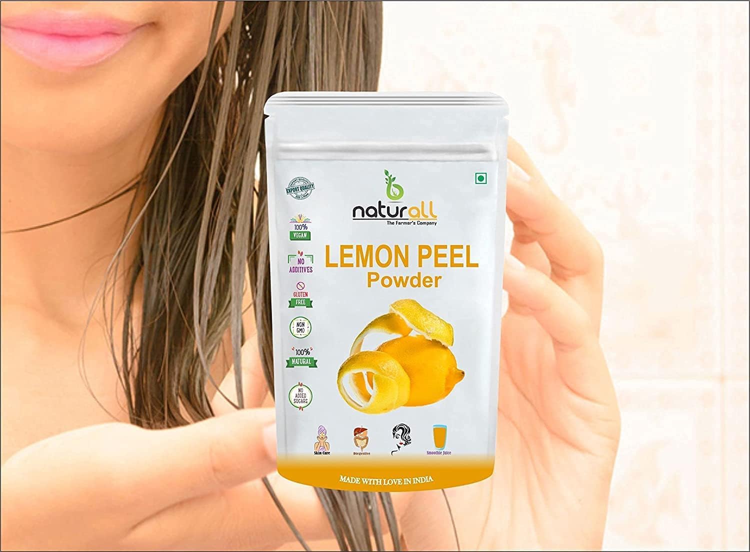 Pub Skin Care Combo Pack - 2 x 200g Pomegranate Peel Powder & Lemon Peel Powder (400g Total) for DIY Face Masks, Scrubs & Natural Skincare
