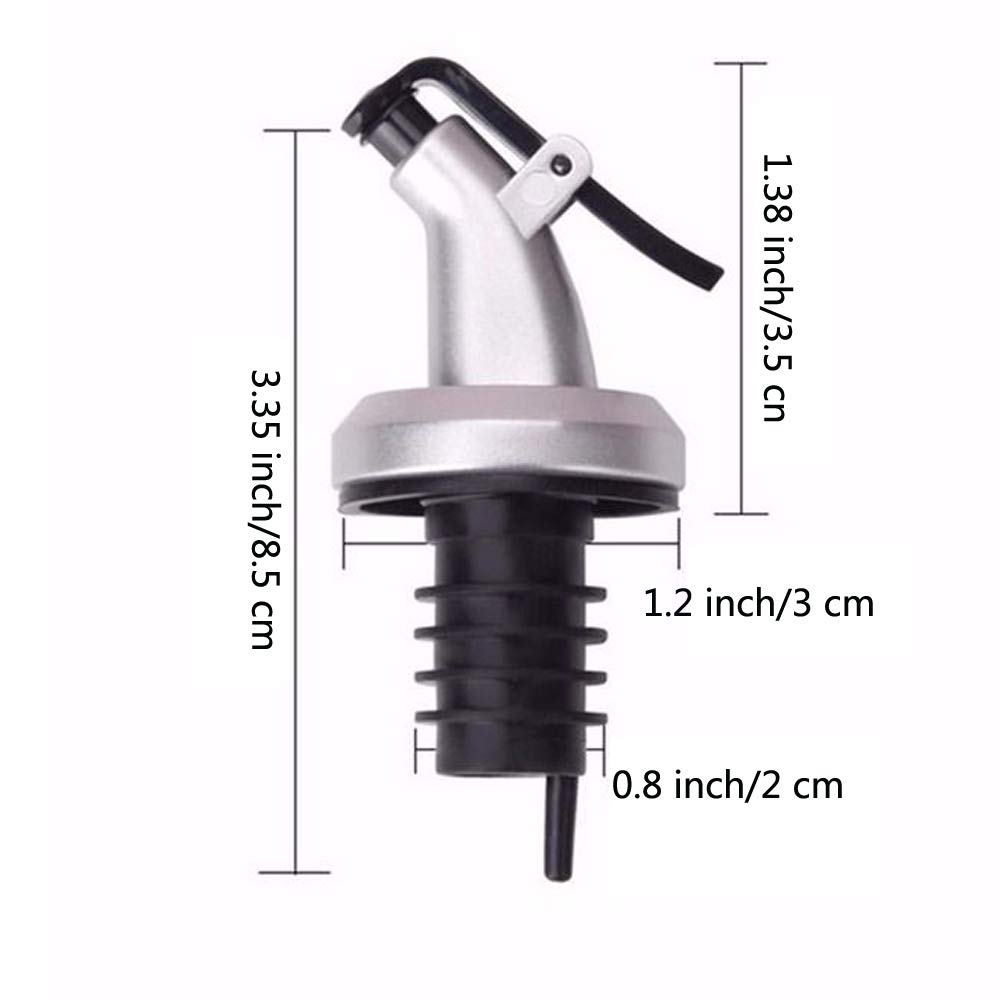8-Pack Leak-Proof Oil Dispenser Bottles for Olive Oil, Vinegar & Wine - Kitchen & Salad Dressing