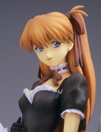 Kotobukiya Neon Genesis Evangelion Asuka Langley Goth Loli Ver PVC Figure - 20cm Anime Collectible Statue (Black & White) for Home Display, Office Decor, and Anime Fan Collections