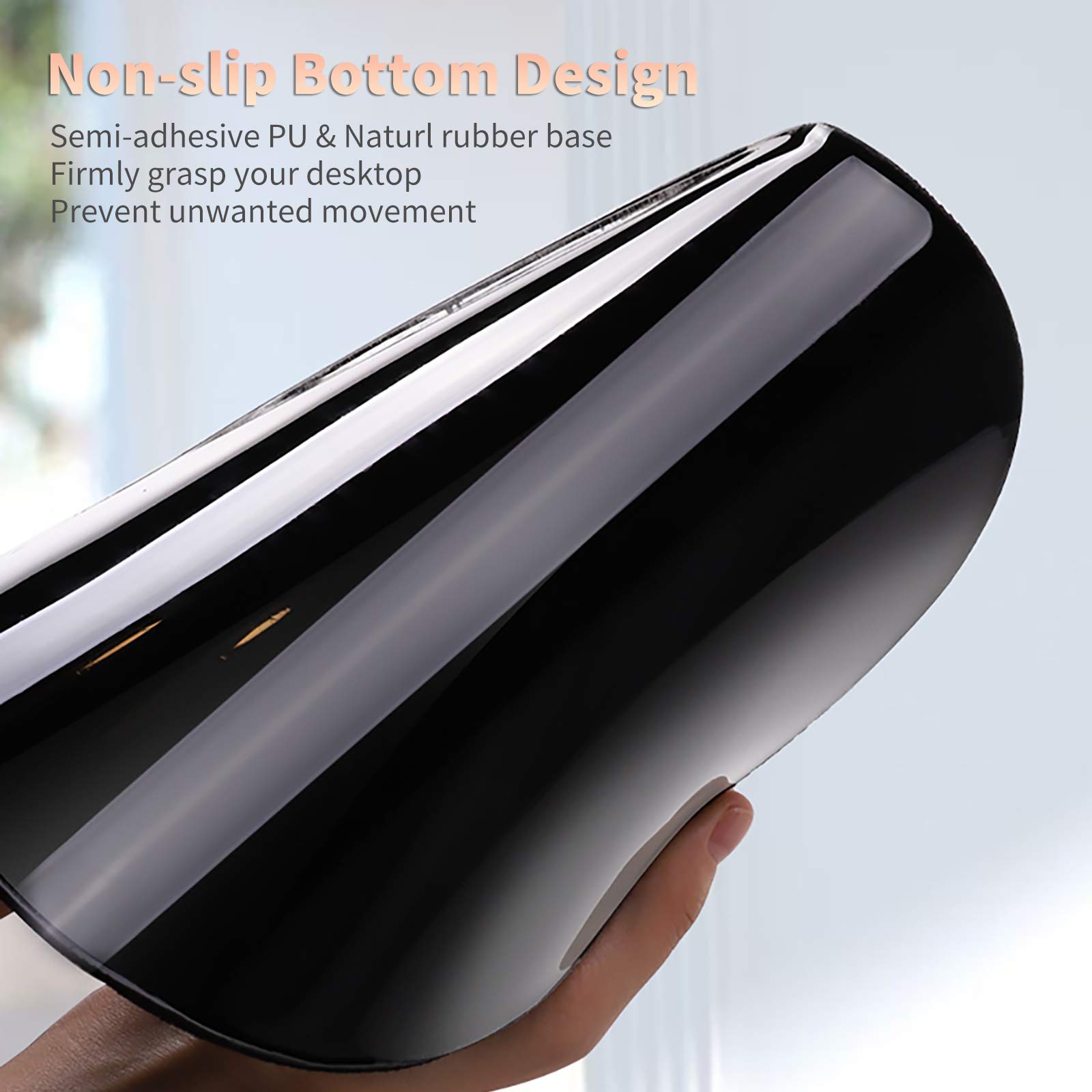 Ergonomic Mouse Pad with Wrist Support - Comfortable Gel Mouse Pad with Wrist Rest for Pain Relief, Non-Slip Rubber Base for Office & Home Use - Includes Free Cup Coaster (Purple, Psalm 46-5) - Perfect for Long Work Hours, Gaming, and Computer Use
