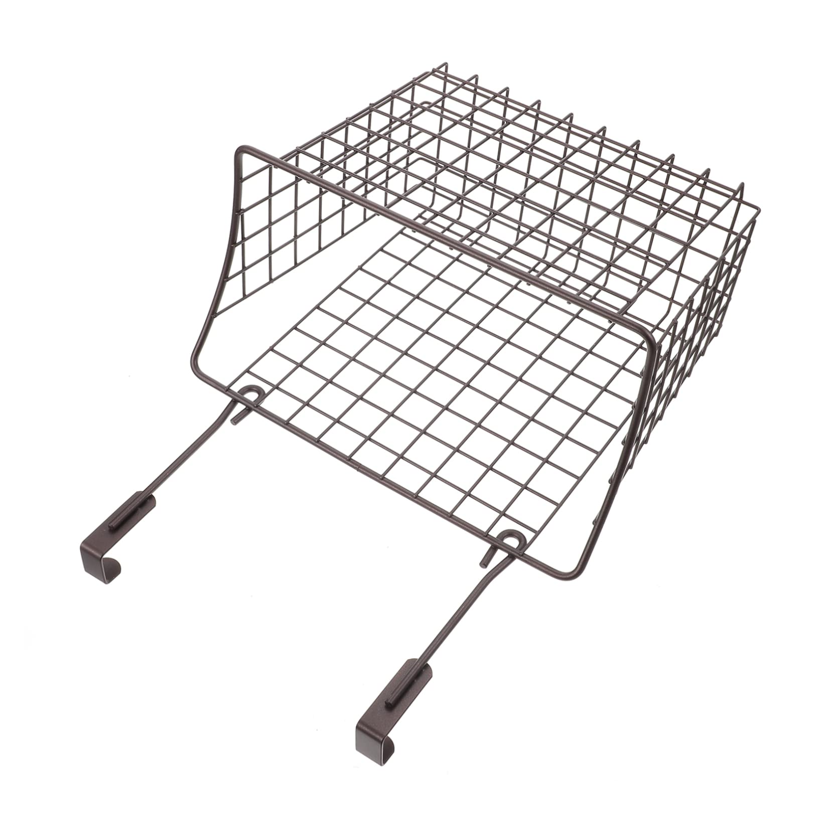1pc Iron Wire Hanging Basket for Kitchen - Cabinet Door Storage Organizer for Food, Vegetables & Spices | Space-Saving Home Organization Solution for Pantry, Cupboard & Small Spaces