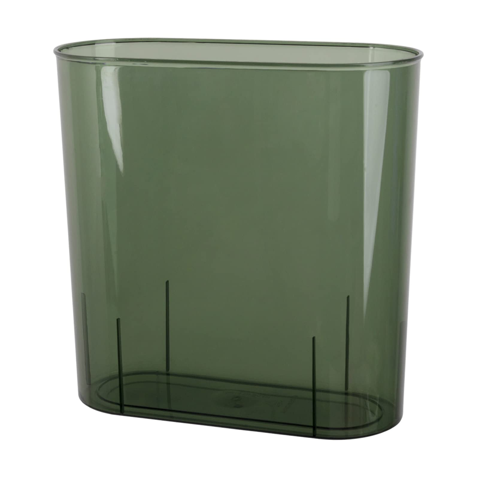 Anyoifax 3 Gallon Slim Trash Can - Small Waste Basket for Bathroom, Bedroom, Kitchen, Office & Dorm | Space-Saving Under Desk Garbage Bin | Eco-Friendly Green Waste Container - Perfect for Home, Office & College Dorm Organization