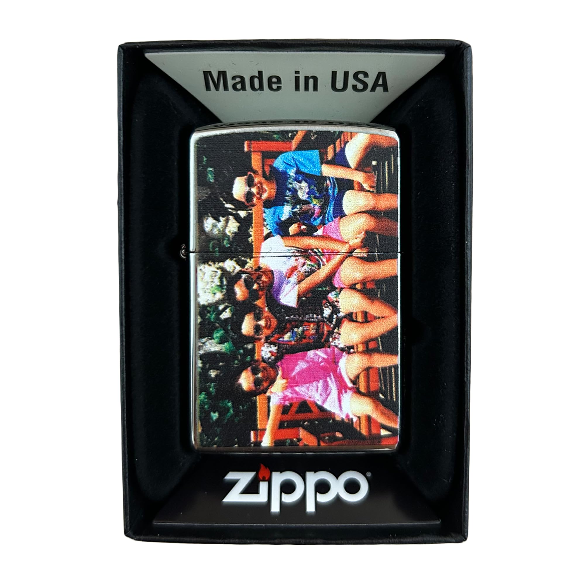 Custom Photo Zippo Lighter - Personalized Engraved Chrome Lighter Gift for Men, Women, Couples - Unique Customizable Present for Birthdays, Anniversaries & Special Occasions - Perfect for Collectors, Smokers & Gift-Giving