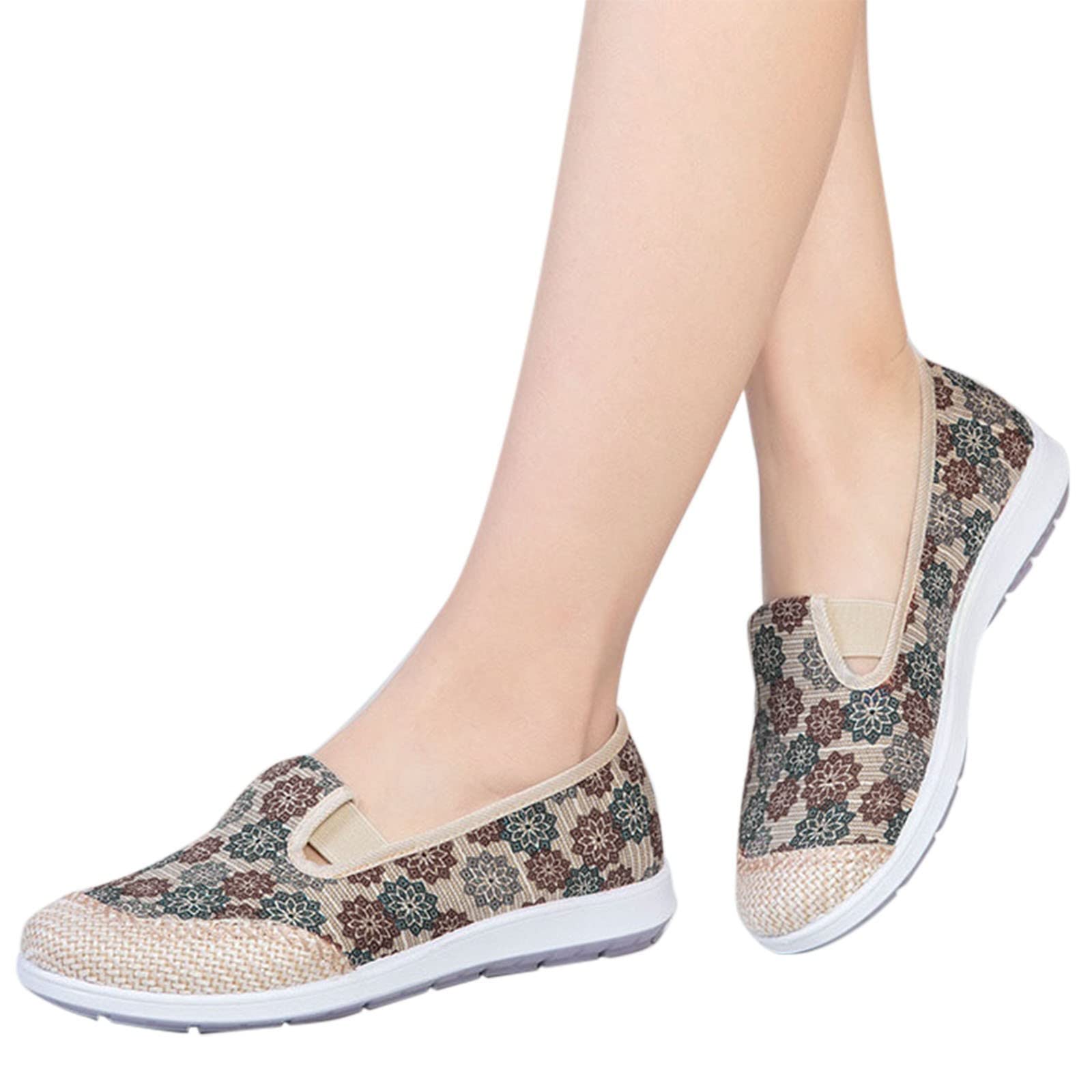 Stylish Women's Flats Shoes - Comfortable Wide Width Dressy Loafers for Work & Casual Wear | Breathable Elastic Band Slip-On Walking Shoes | Perfect for Office, Travel & Everyday Use