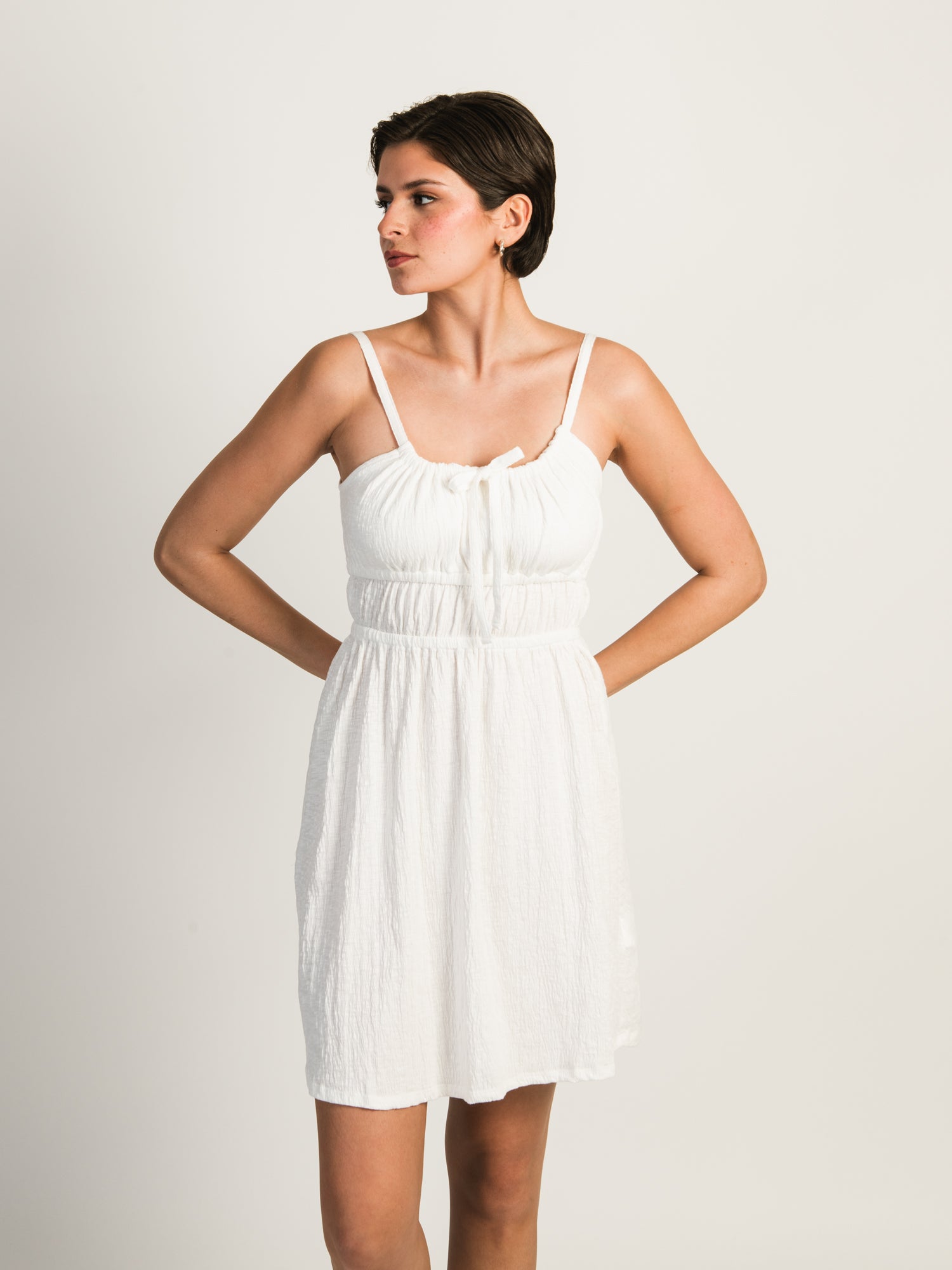 BILLABONG LYNN KNIT MINI DRESS - Women's Casual Short Sleeve Summer Beach Dress for Vacation, Party & Everyday Wear