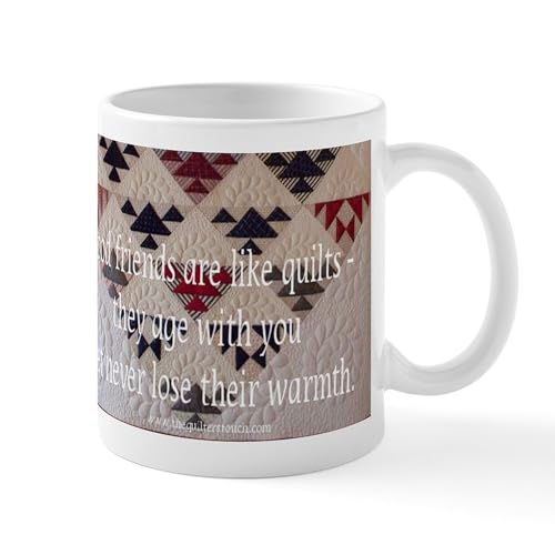 White - Friends Are Like Quilts Mug Mugs