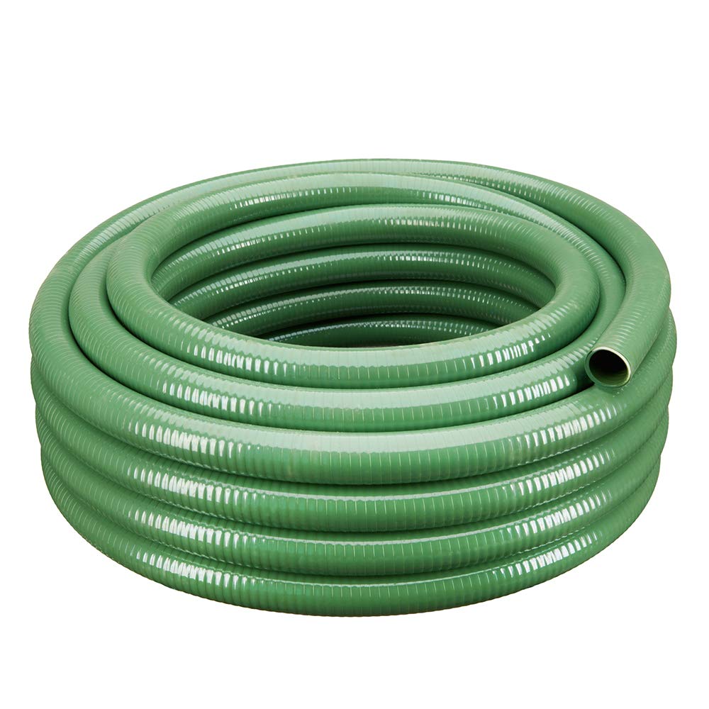 1 1/2 Inch Diameter x 50 Feet HydroMaxx® Heavy Duty Flexible PVC Suction Discharge Hose - Ideal for Water Transfer, Irrigation, and Industrial Applications
