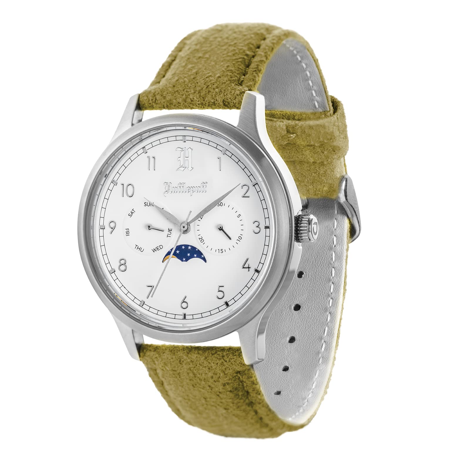 Uncle Jack Harry Potter Limited Edition Watches for Men & Women - Stainless Steel Case & Suede Band | Hogwarts House Collection (Gryffindor, Slytherin, Hufflepuff, Ravenclaw) | Perfect Gift for Potterheads & Collectors | Great for Cosplay, Themed Parties & Everyday Wear