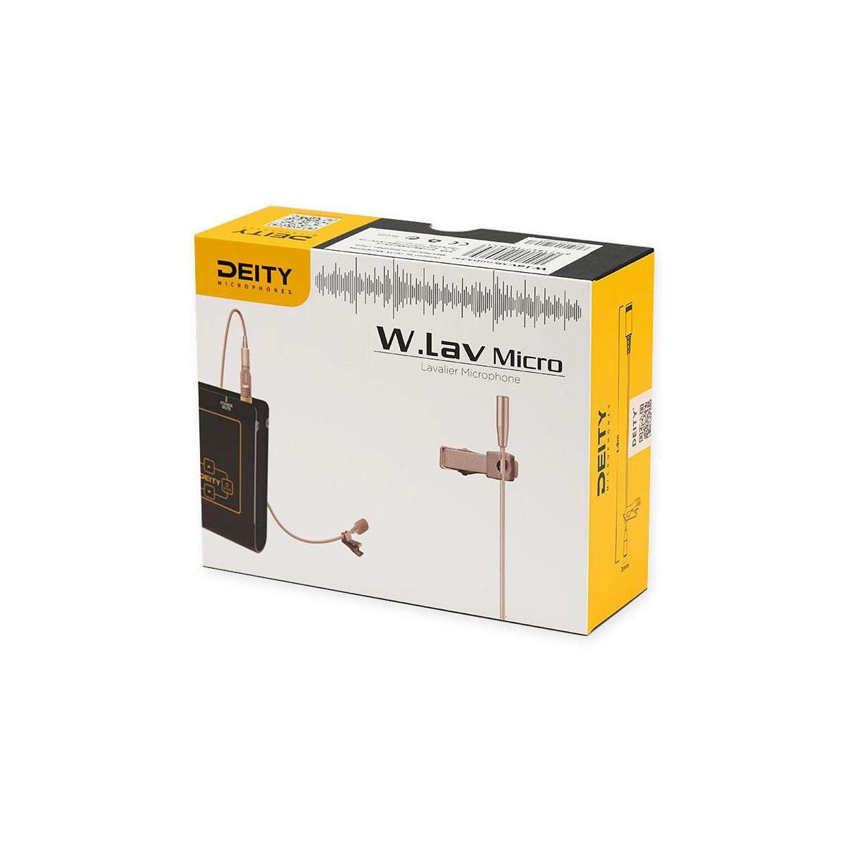 Deity W.Lav Micro 3mm Lavalier Microphone with TA5f DA5 Microdot Adapter - Professional Wireless Mic for Lectrosonics Systems - Perfect for Film, Podcast & Broadcast Recording