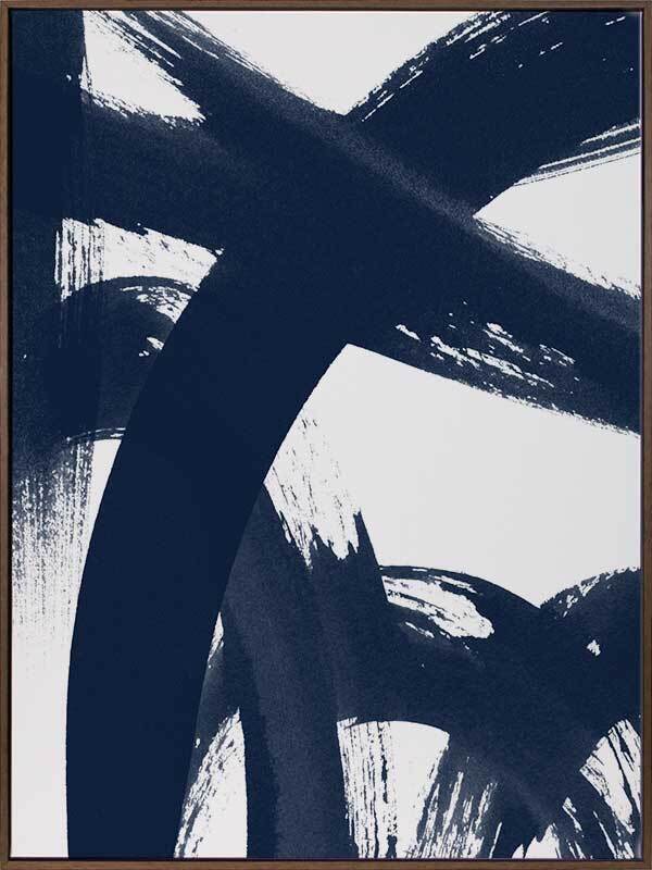 Changing Lanes Evening Ink Canvas Art Print - Modern Abstract Wall Decor for Living Room, Bedroom & Office - Perfect for Home & Office Decor