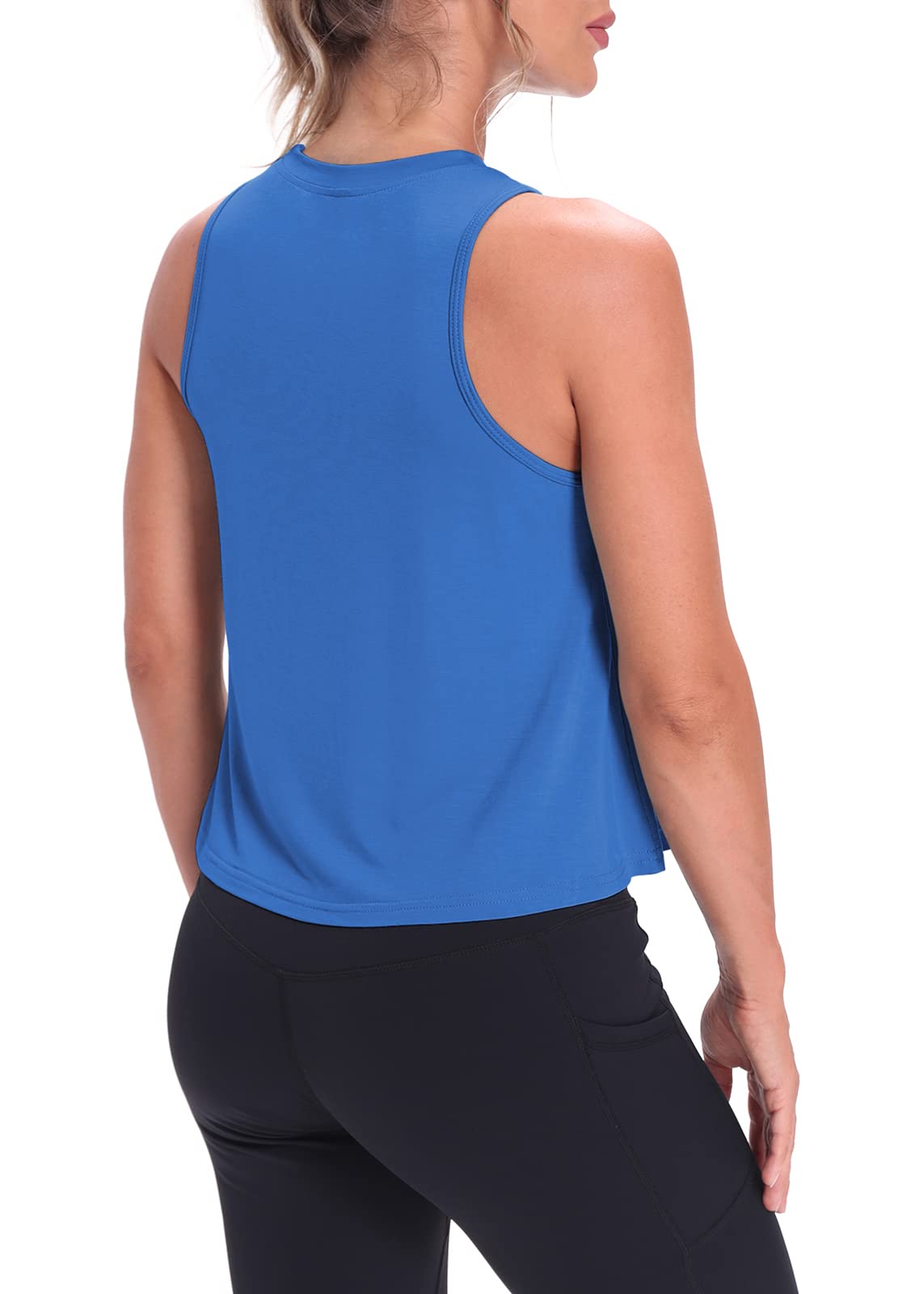 Women's Mippo Crop Tops - Breathable Workout Shirts & Flowy Athletic Tank Tops for Yoga, Running & Gym | Summer Fitness Apparel