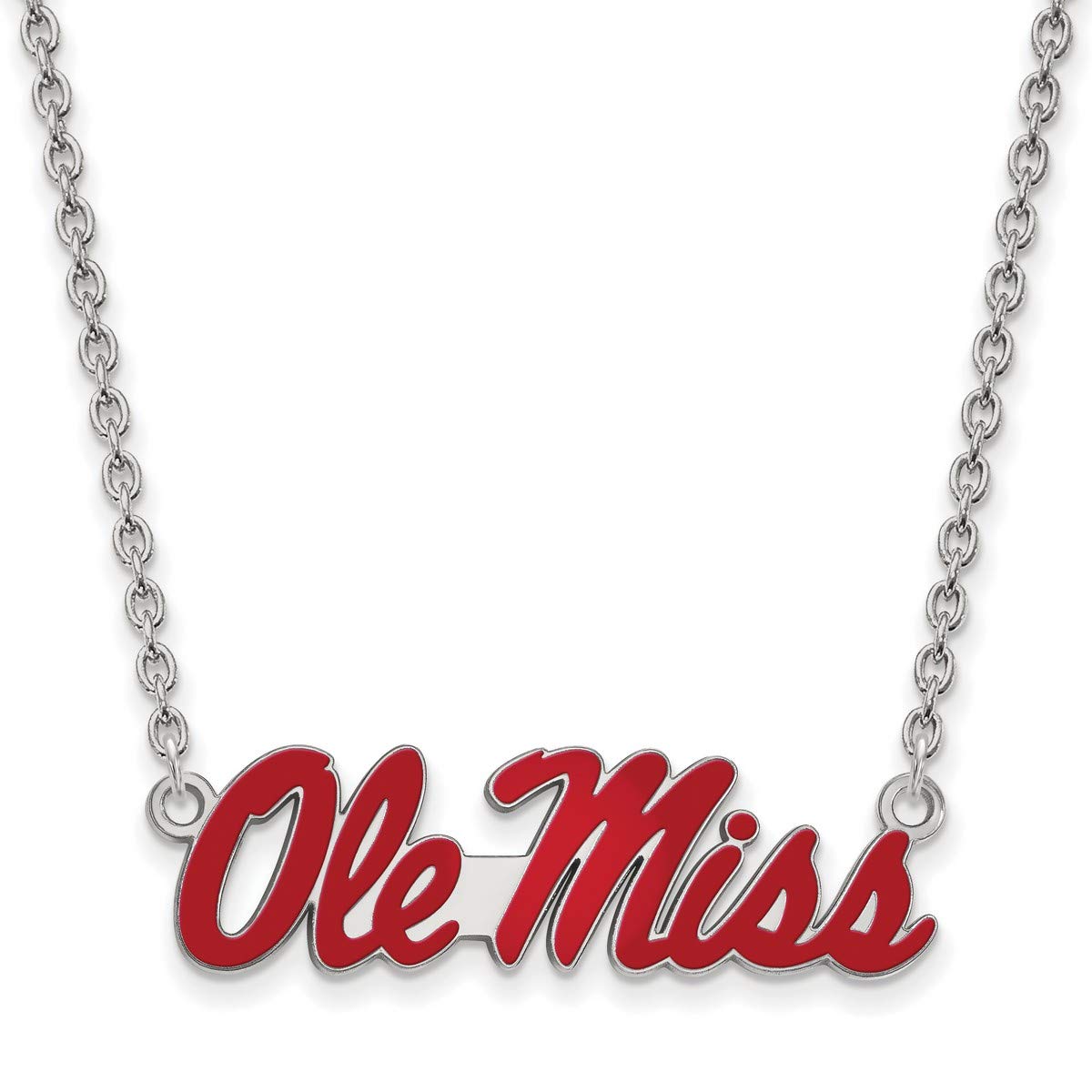 Ole Miss Rebels Sterling Silver Pendant Necklace - Mississippi University School Spirit Jewelry for Fans & Alumni | Perfect for Game Day, Graduation & Gifts