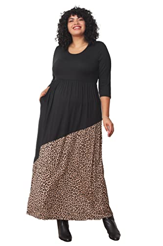 Black/Asymmetrical Leopard