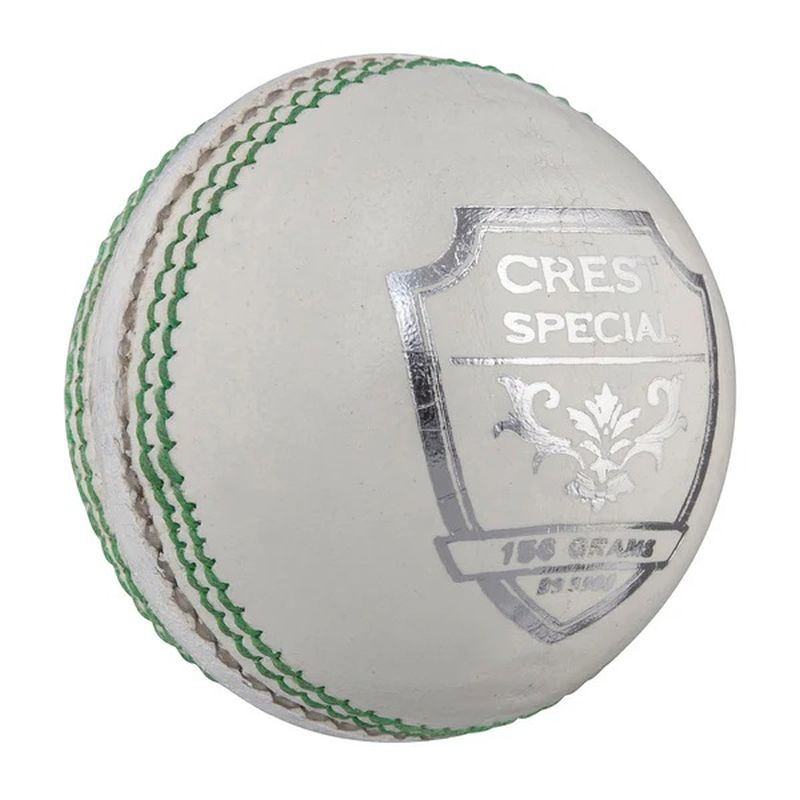 Gray Nicolls Crest Special 2-Piece Cricket Ball - Professional Grade Leather Cricket Ball for Matches & Practice - Perfect for Club Games, Training Sessions & Competitive Play