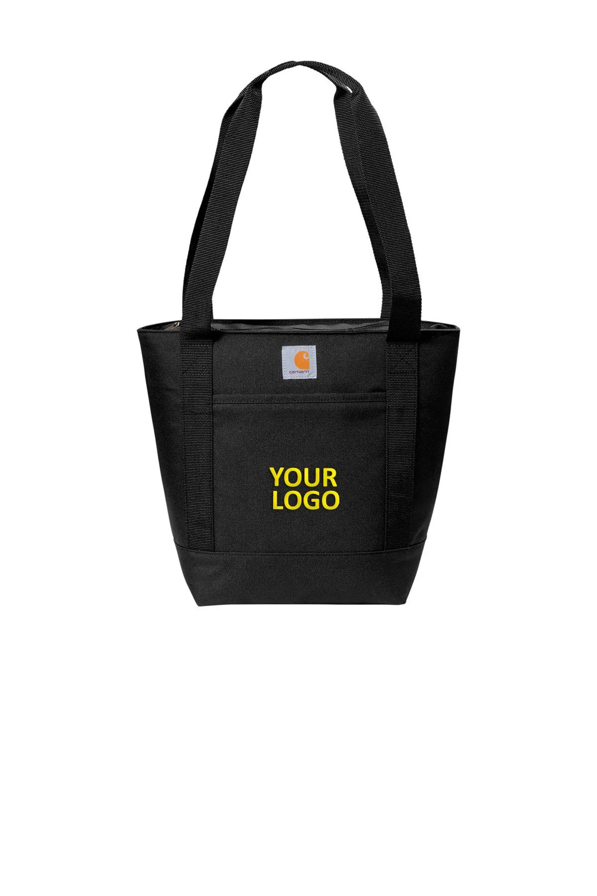 Carhartt 18-Can Insulated Cooler Tote Bag - Customizable Black Lunch Bag for Work, Picnics & Outdoor Adventures