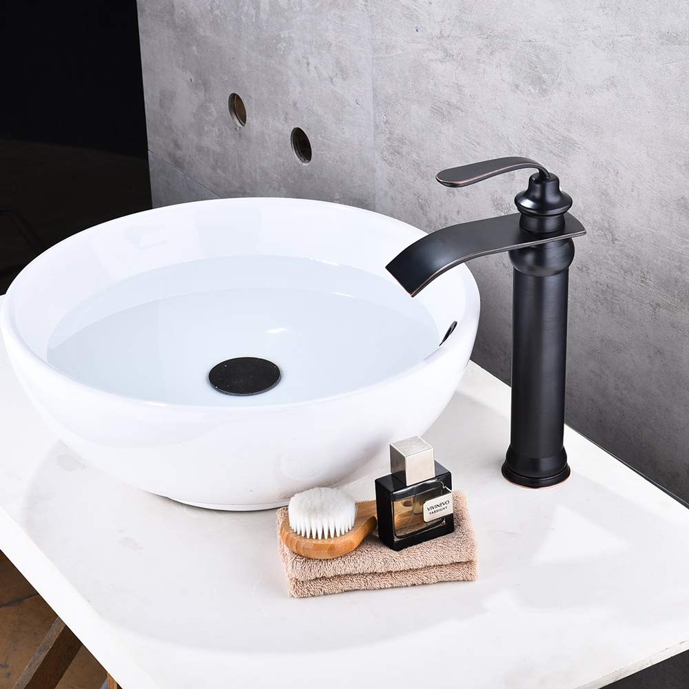 Brushed Nickel All Copper Mixer Tap with AIR Water Injection Technology - Hot & Cold Basin Faucet for Kitchen, Bathroom, Hotel - Durable Sink Tap with Modern Design for Home & Commercial Use
