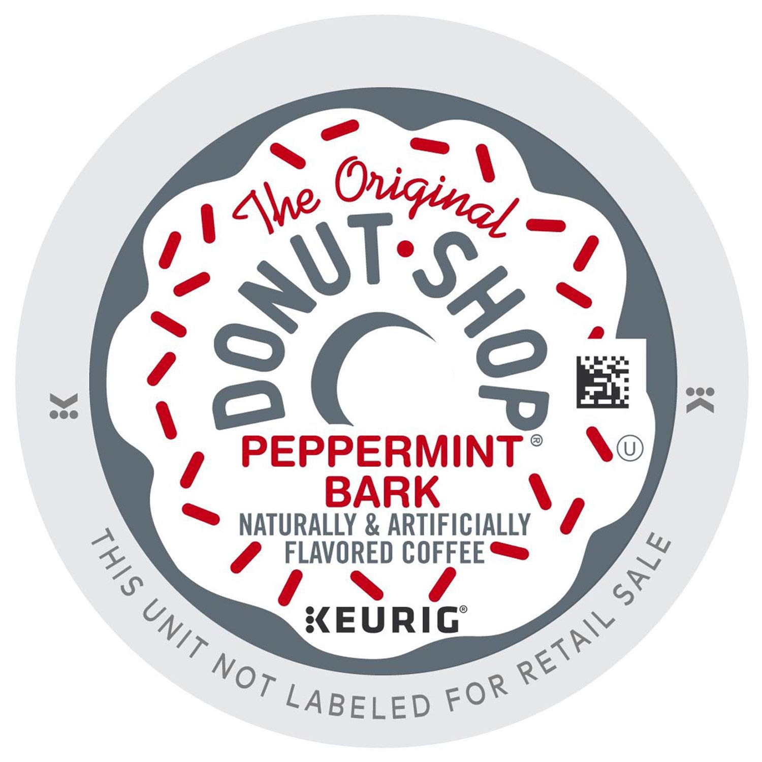 Original Donut Shop Peppermint Bark K-Cup Coffee Pods - 24 Count Box | Holiday Flavored Coffee for Keurig Brewers | Perfect for Christmas Gifts & Winter Mornings