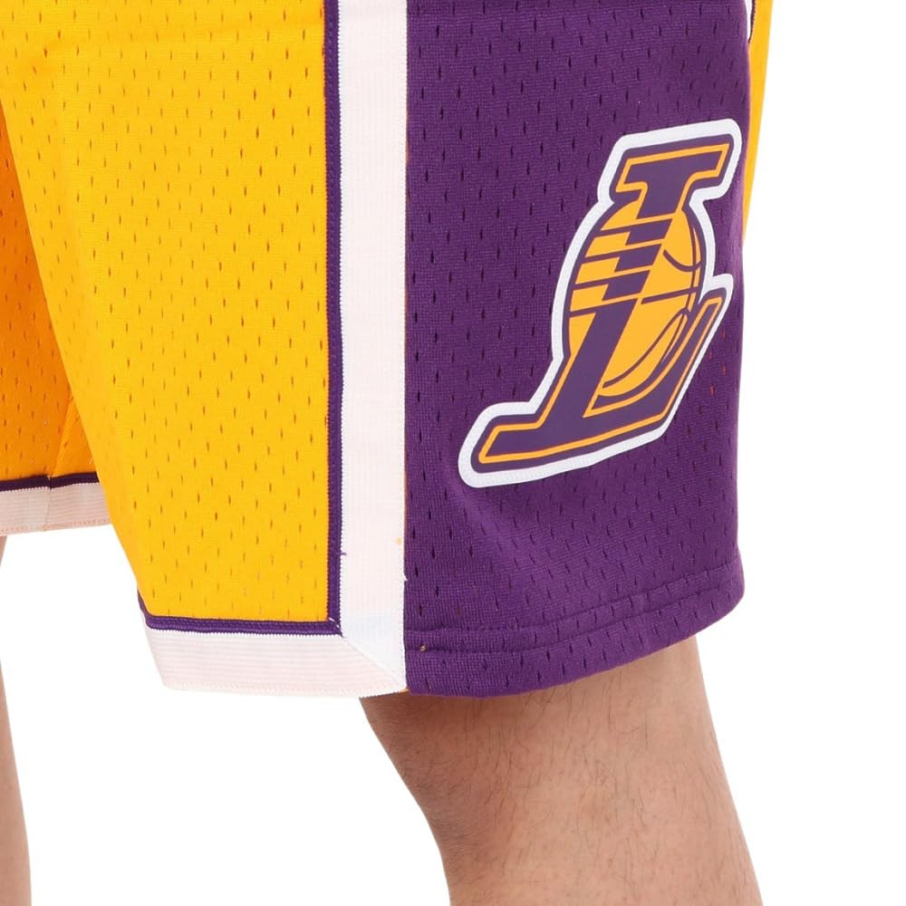 Mitchell & Ness NBA Swingman Shorts - Los Angeles Lakers 2009 Edition | Authentic Basketball Shorts for Men | Perfect for Games, Workouts & Casual Wear
