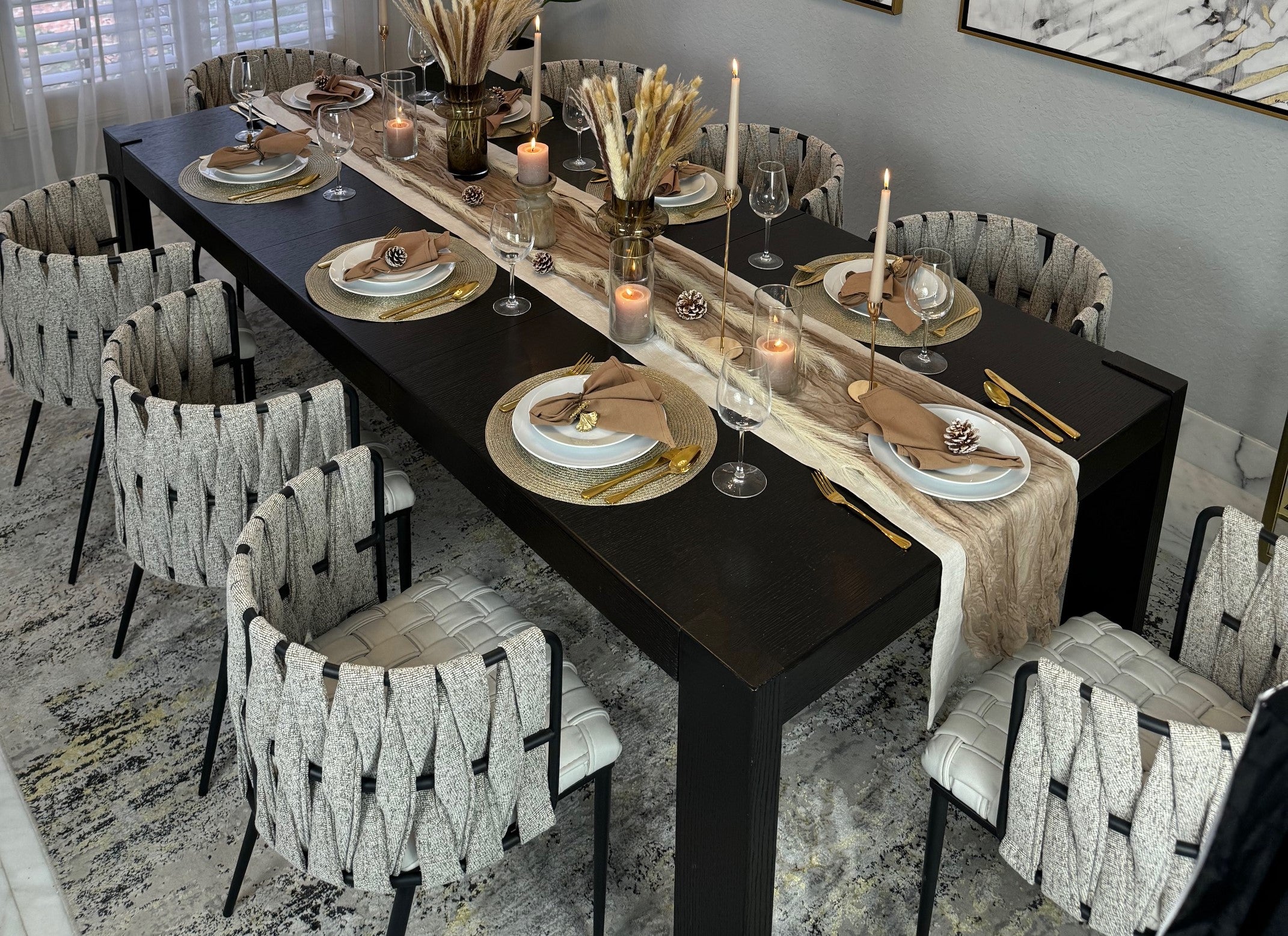 Milano Dining Chair in Off White - Modern Upholstered Kitchen & Dining Room Chair for Home & Office - Perfect for Dining Sets, Breakfast Nooks & Conference Rooms