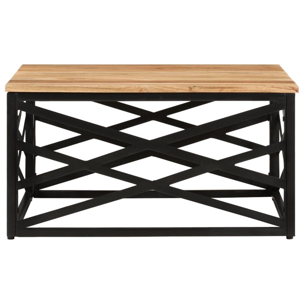 Solid Acacia Wood Square Coffee Table - 26.8