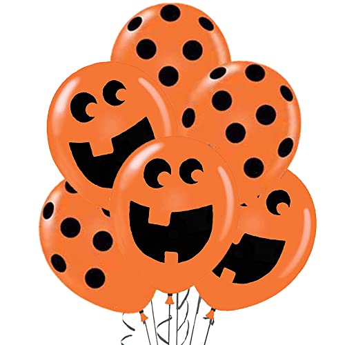 Happy Halloween and Orange Polka Dot