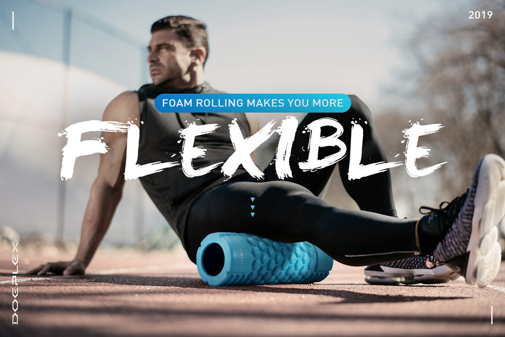 DPX High-Density Foam Roller for Muscle Recovery - Blue | Deep Tissue Massage for Athletes & Fitness Enthusiasts | Perfect for Post-Workout Recovery, Yoga, and Physical Therapy