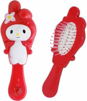 KAVIN Cute Cartoon Hair Brush - Paddle Brush with Soft Cushion & Antistatic Bristles for Kids (Boys & Girls) - Random Colors - Model 3 | Gentle Detangling for Daily Hair Care & Styling