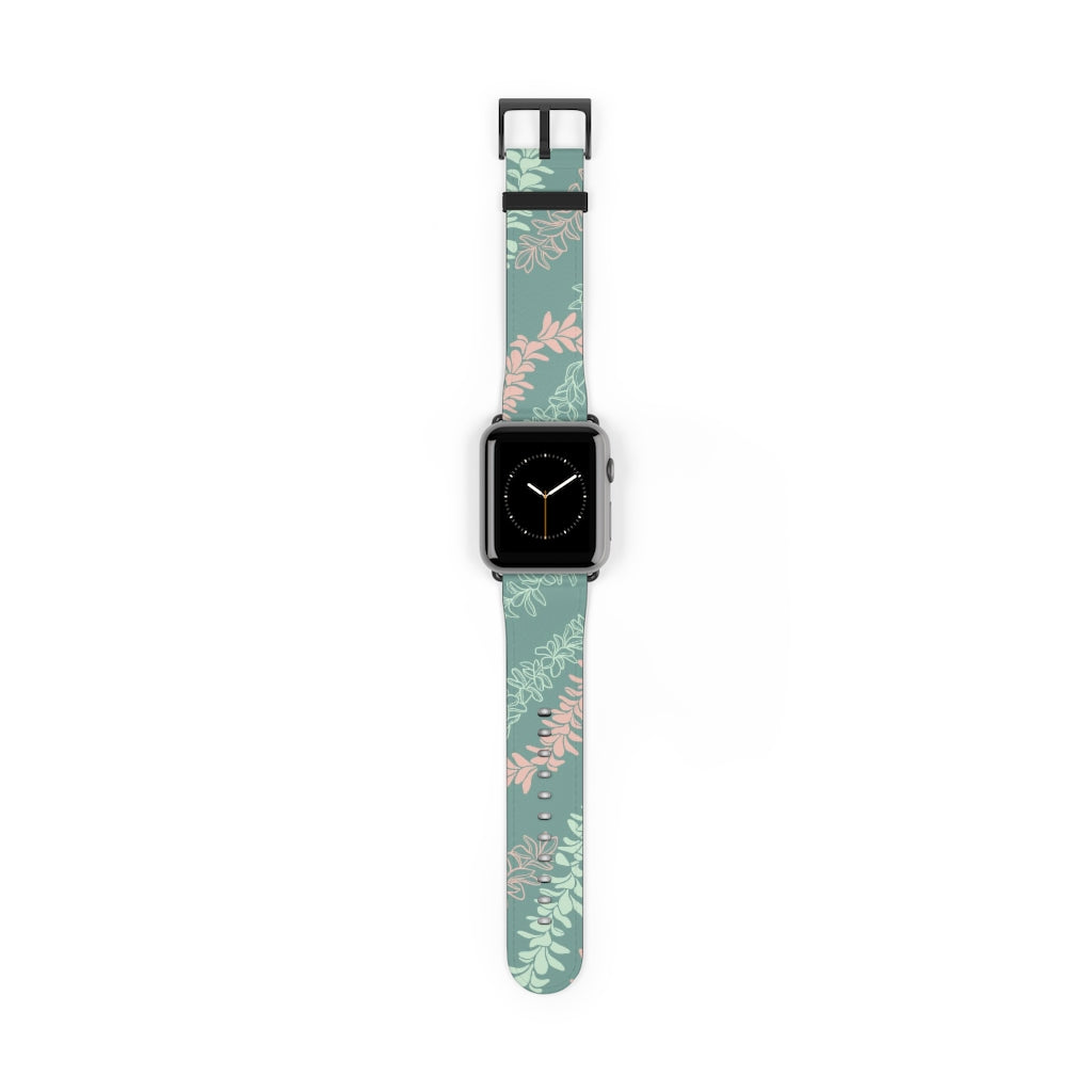 Groovy Pua Melia Watch Band - Premium Replacement Strap for Apple Watch, Fitbit & Samsung Galaxy - Soft Silicone, Adjustable, Comfortable for Workout, Running & Daily Wear