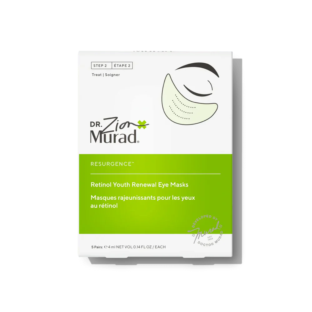 Murad Retinol Youth Renewal Eye Masks - Anti-Aging Eye Treatment for Dark Circles & Wrinkles (5 Pack) | Hydrating Under Eye Patches for Night & Day Use | Perfect for Travel & Skincare Routine