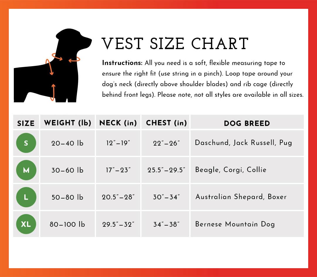 High Visibility Reflective Dog Vest - Adjustable Safety Vest for Walking, Hiking & Hunting | Fluorescent Blaze Orange Dog Apparel (Size L) - Perfect for Night Walks, Outdoor Adventures & Leash-Free Activities