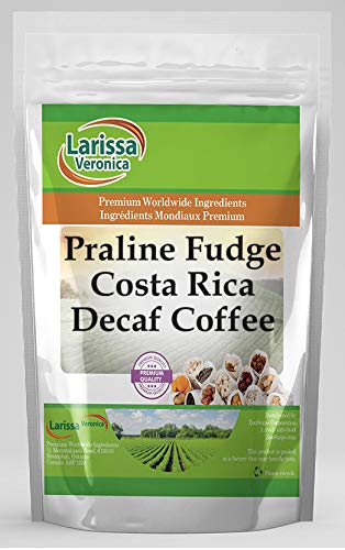 Premium Costa Rica Decaf Coffee Beans - Gourmet Praline Fudge Flavored Whole Bean Coffee (16 oz, 3 Pack) for Home Brewing, Office Use & Gift Giving