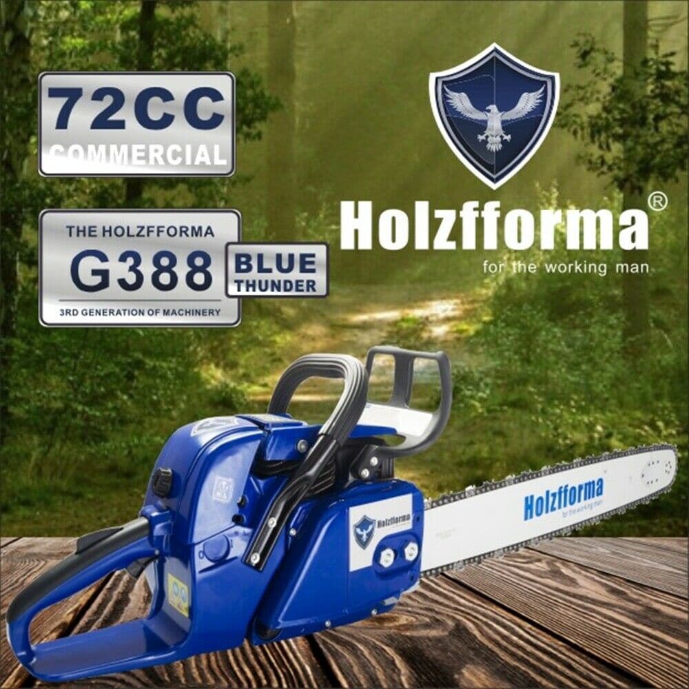 Farmertec Holzfforma G388 MS380 MS381 72cc Chainsaw with 25-Inch Bar and Chain - Professional Gas Chainsaw for Tree Cutting, Logging, and Woodworking