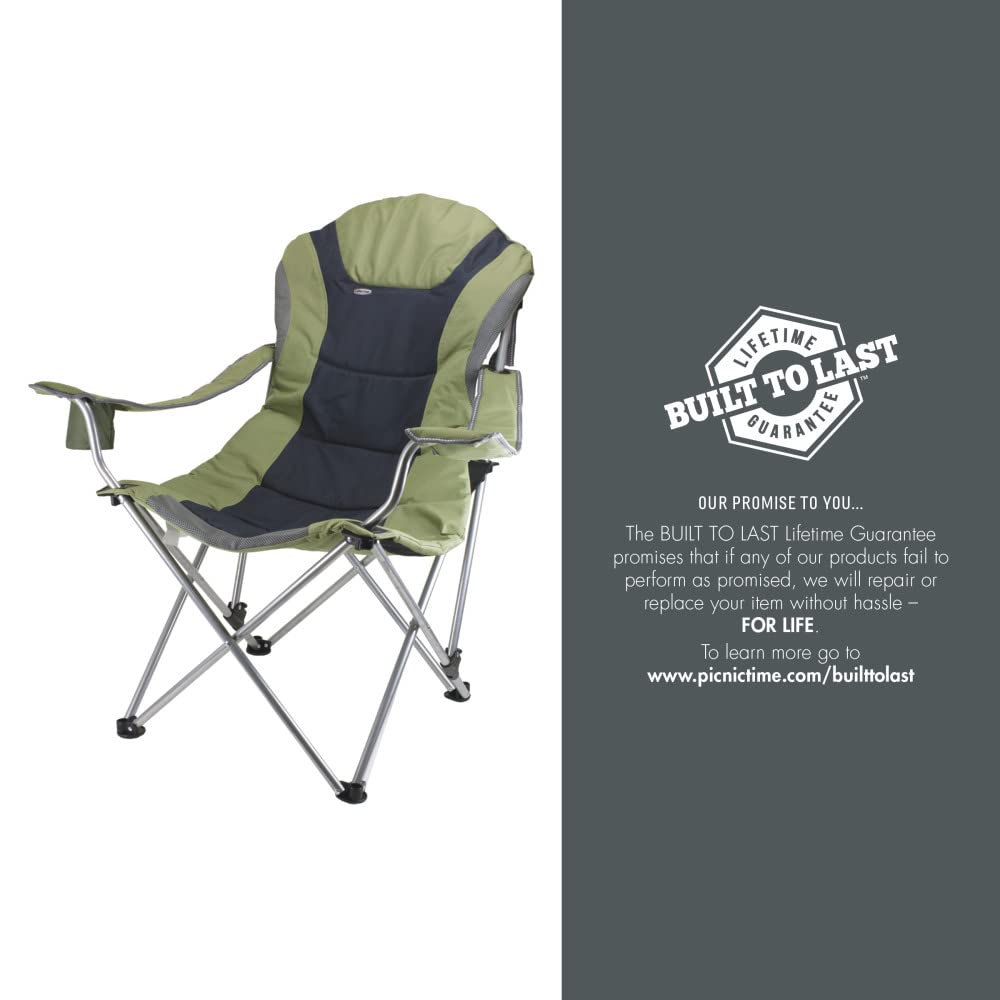 PICNIC TIME NCAA Arkansas Razorbacks Reclining Camping Chair - Portable Folding Beach Chair for Adults with Carry Bag - Perfect for Tailgating, Camping, and Outdoor Events