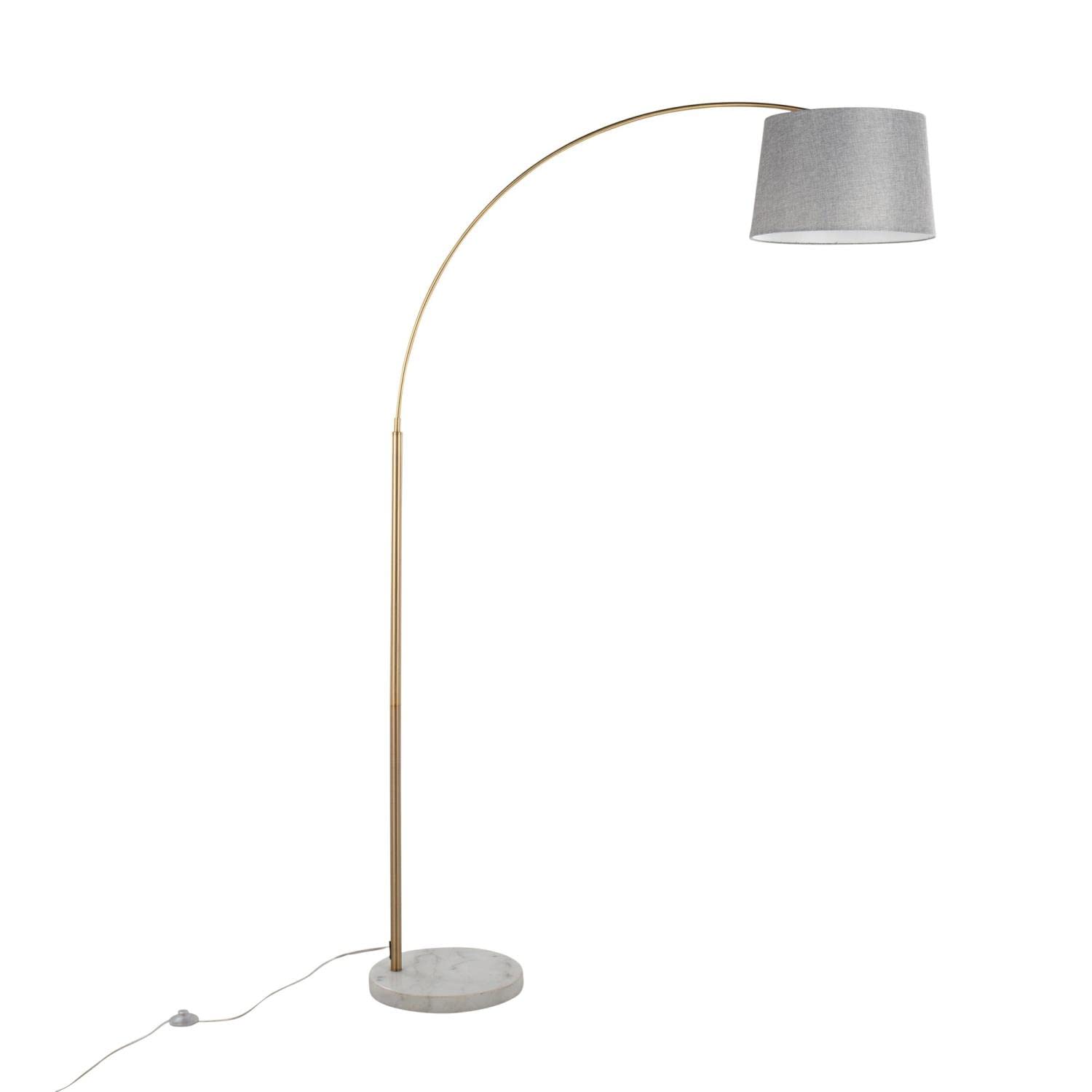 Modern March Floor Lamp - Adjustable Standing Lamp for Living Room & Bedroom, Tall Corner Lamp with Dimmable LED Light - Perfect for Reading, Relaxing and Home Decor