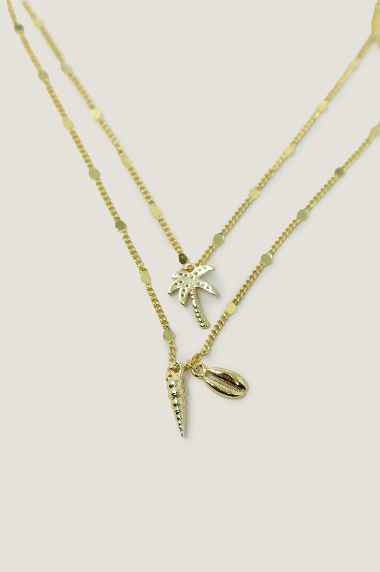 Island Charm Necklace - 18K Gold Pendant for Women | Hawaiian Style Beach Jewelry Gift for Her | Perfect for Vacations, Weddings & Summer Outfits