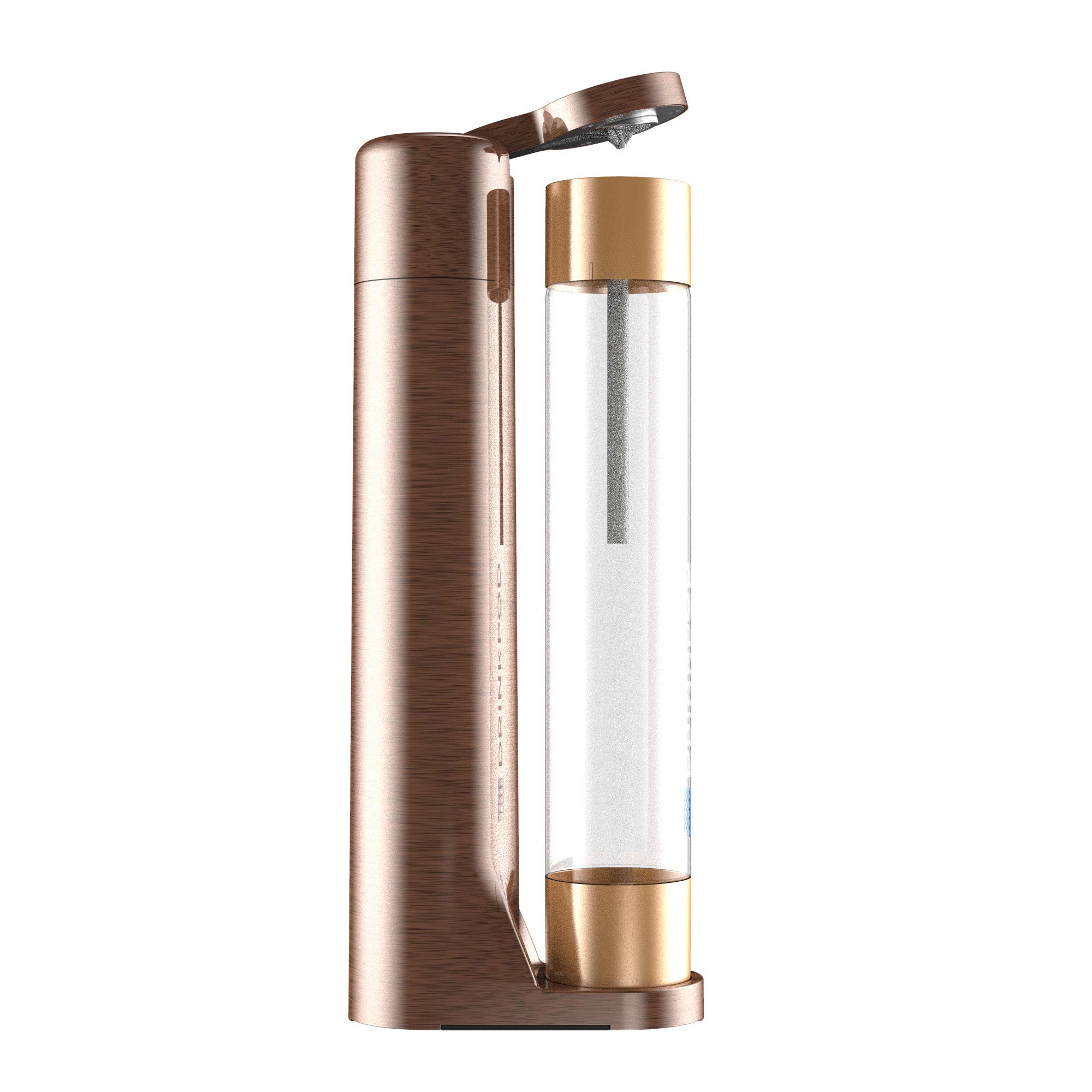 FIZZpod Soda Maker Machine - Make Sparkling Water, Juice, Coffee & Cocktails at Home | Includes 3 BPA-Free Bottles, 3 Caps & CO2 Carbonator (3 Cylinders Included) | Perfect for Kitchen, Office & Party Beverages