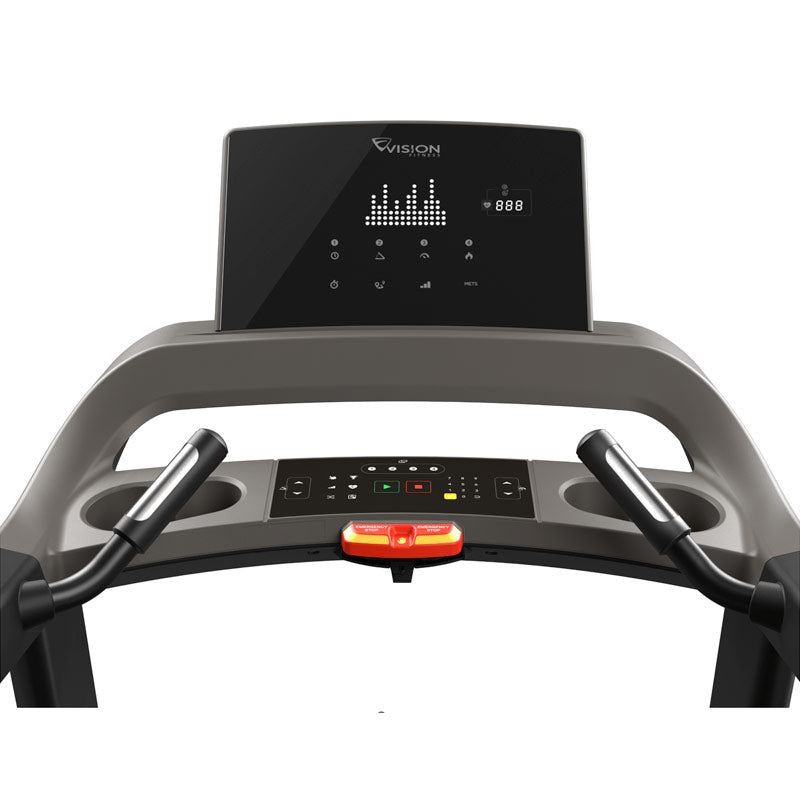 VISION Fitness T600 Treadmill - Premium Home Exercise Equipment for Running & Walking | Perfect for Home Gym, Cardio Workouts & Weight Loss