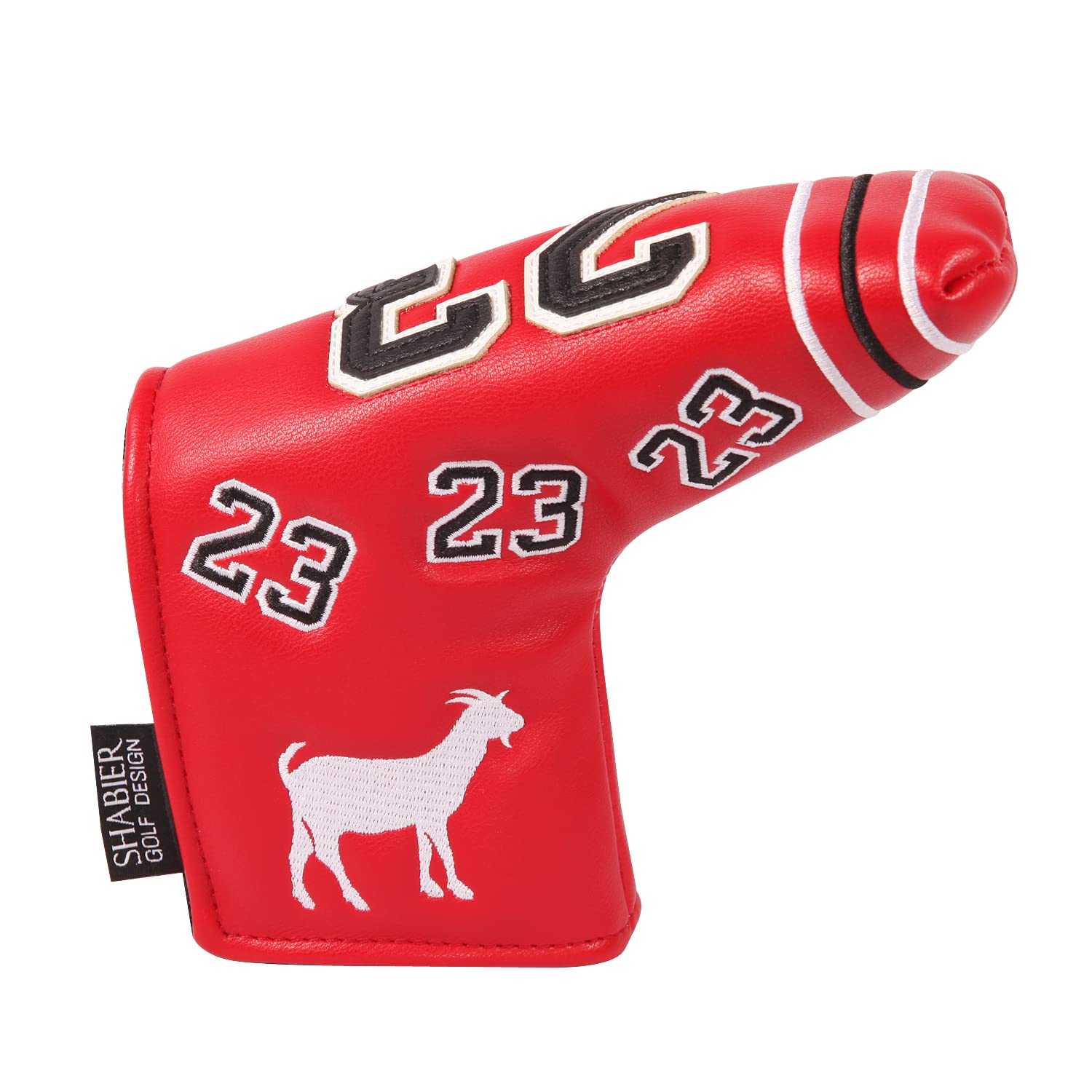 SHABIER Number 23 Red Golf Putter Cover Headcover for Blade Putters - Premium Protection for Golf Clubs | Perfect for Course Play & Club Storage