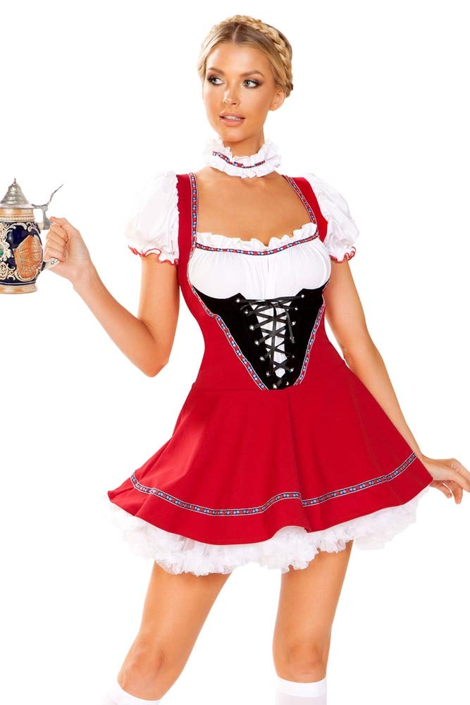 Authentic Roman Beer Wench Costume Set - 2 Piece Renaissance Festival Outfit for Women | Perfect for Halloween, Cosplay & Themed Parties