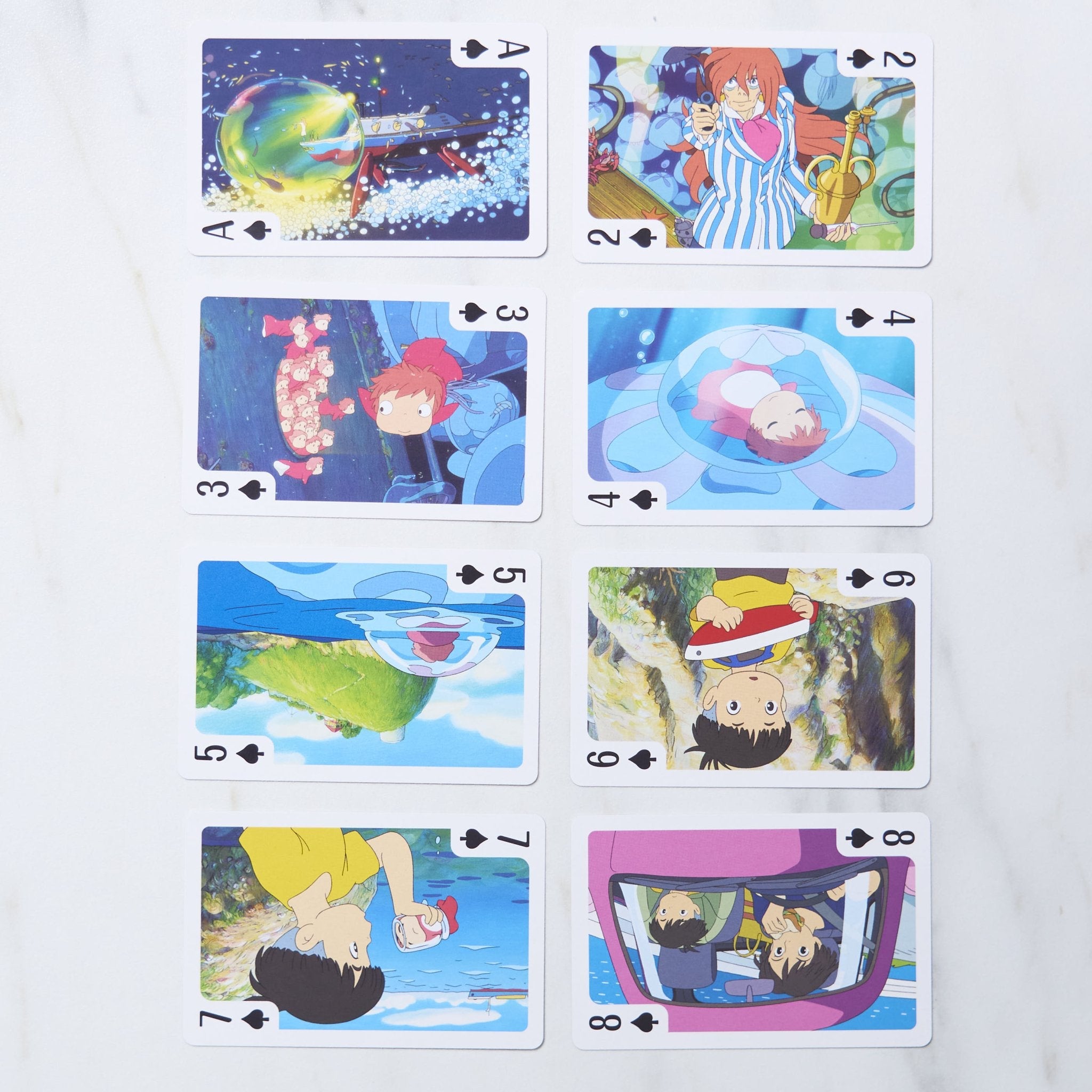 Studio Ghibli Playing Cards - Official Ensky Anime Card Deck with Spirited Away, My Neighbor Totoro & Howl's Moving Castle Characters - Perfect for Game Nights, Collecting & Gifts for Ghibli Fans