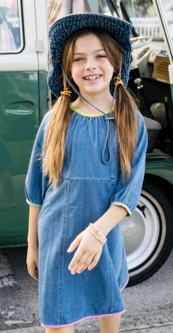 FROO STELLA Girls' Dress for Ages 3-14 Years | Stylish Casual & Party Outfit | Perfect for School, Birthday Parties & Special Occasions