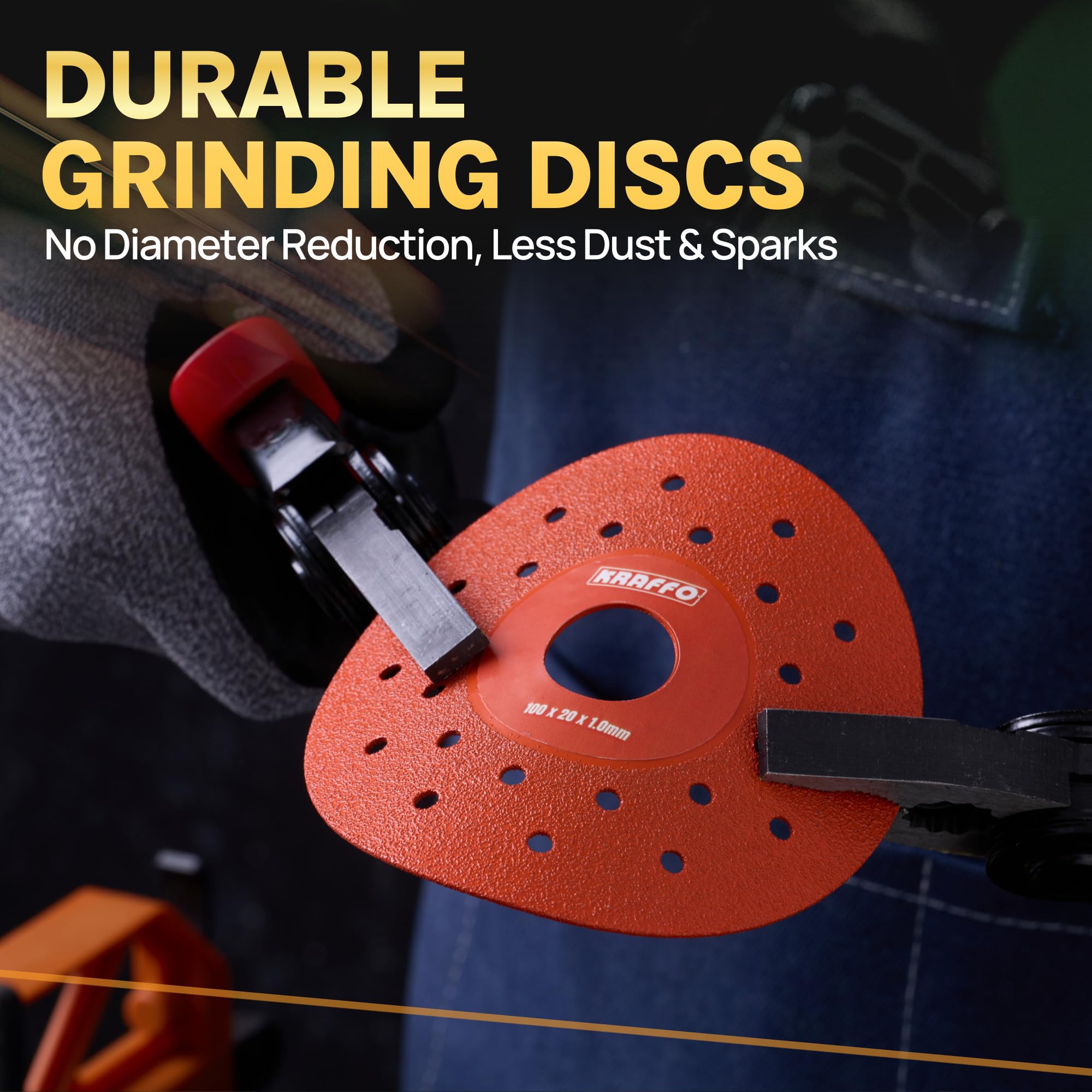 5PCS 4-Inch Diamond Glass Cutting Discs for Angle Grinder - Ultra Thin Saw Blade Wheel 1.2